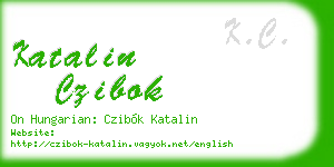 katalin czibok business card