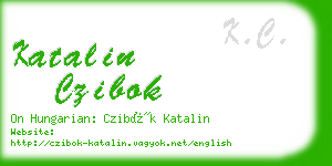 katalin czibok business card